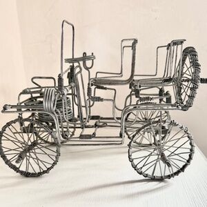 Handmade Wire vintage Car sculpture